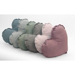 Coussin coeur small-stone grey