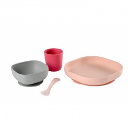 Set vaisselle silicone-pink