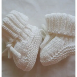 CHAUSSONS TRICOT IVORY