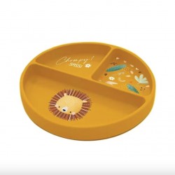 ASSIETTE SILICONE-LION