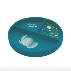 ASSIETTE SILICONE-ELEPHANT
