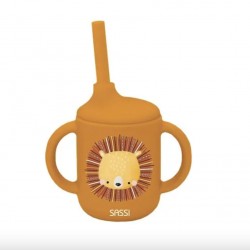 TASSE PAILLE SILICONE-LION