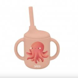 TASSE PAILLE SILICONE-POULPE