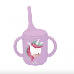 TASSE PAILLE SILICONE-LICORNE
