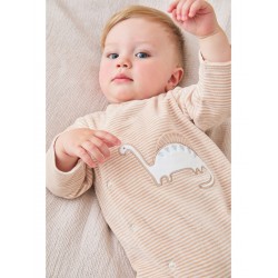 PYJAMA VELOURS-DINO BEIGE
