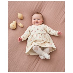 ROBE ECRU PETITES FLEURS