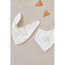 2 BAVOIRS BANDANAS-TORTUE