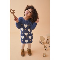 ROBE TRICOT BLUE HEARTS