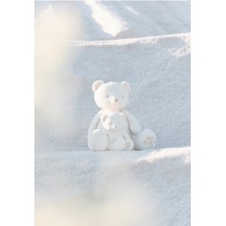 GASTON L'OURSON 60CM NACRE