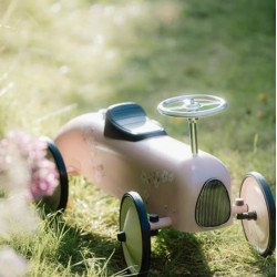 VOITURE RETRO ROLLER ROSE