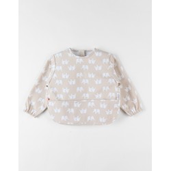 BAVOIR A MANCHES-BEIGE
