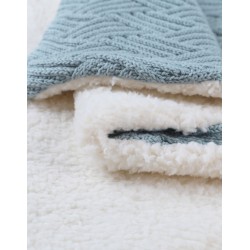 COUVERTURE 75X100-SHERPA BLEU