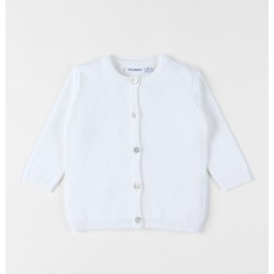 CARDIGAN TRICOT BLANC