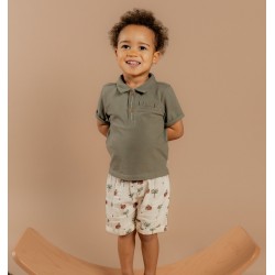 SET POLO ET SHORT CUTE GORILLA