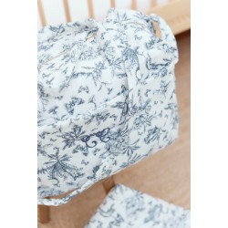 TOILE JOUY BLEU-SAC A LANGER
