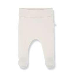 MAY PANTALONS AVEC PIEDS ECRU