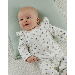 PYJAMA VELOURS IMPRIME OISEAUX