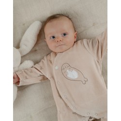 PYJAMA VELOURS BEIGE PHOQUE